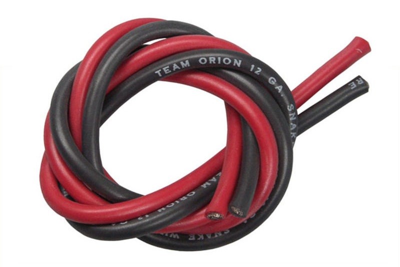 Silicone Wire 12AWG black/red