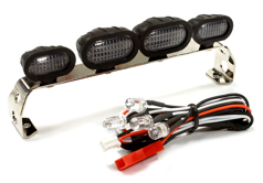 Realistic Roof Top Sport LED (4) Light Set 107mm Wide for 1/10 Scale Off-Road Vehicles