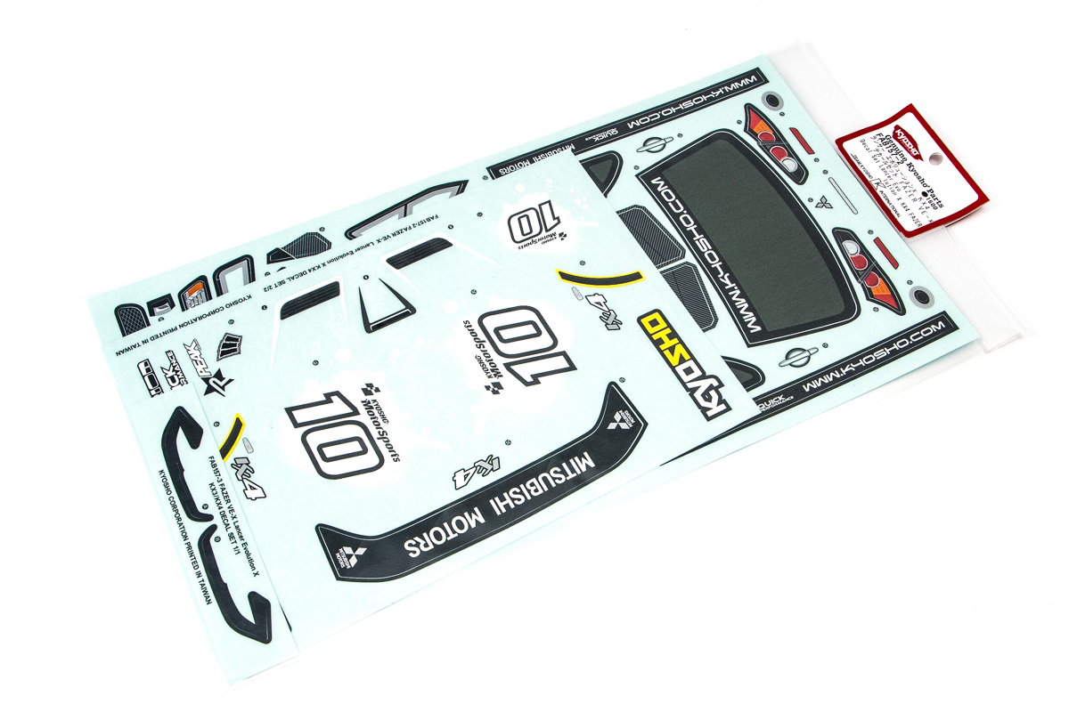 Decal Set Lancer Evolution X KX4 FAZER