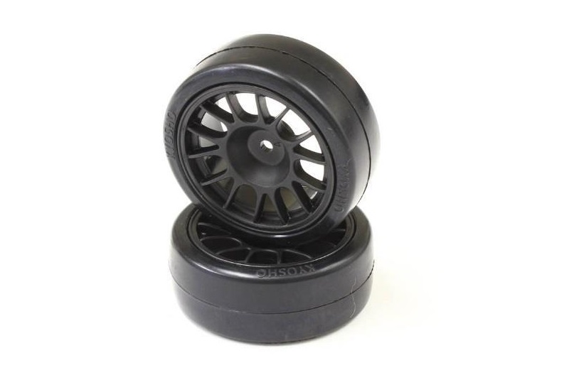 Drift Tire Rear(14-Spoke/Black/24mm/2p)