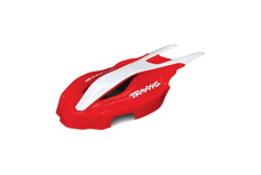 Canopy, front, red/white, Aton