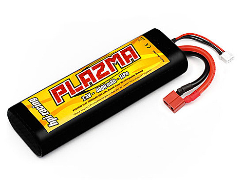    7.4V 4000mAh 20C LiPo Round Case Stick Pack Plazma HPI (  Deans(T-Plug))