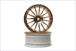 Wheel(15-Spoke/Gold/24mm/2Pcs)-  2 