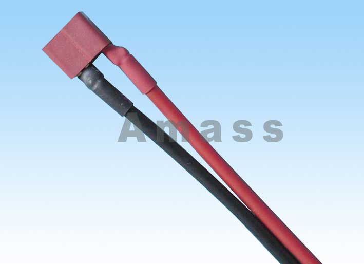  T-plug ()   14awg silicone 10cm