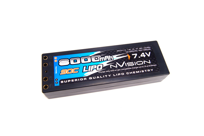 nVision Factory Pro LiPo 8000 90C 7,4V 2S (Double tubes)