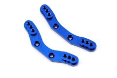 Shock towers, front &amp; rear, 6061-T6 aluminum (blue-anodized)