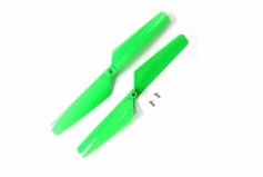 Rotor blade set, green (2)/ 1.6x5mm BCS (2)