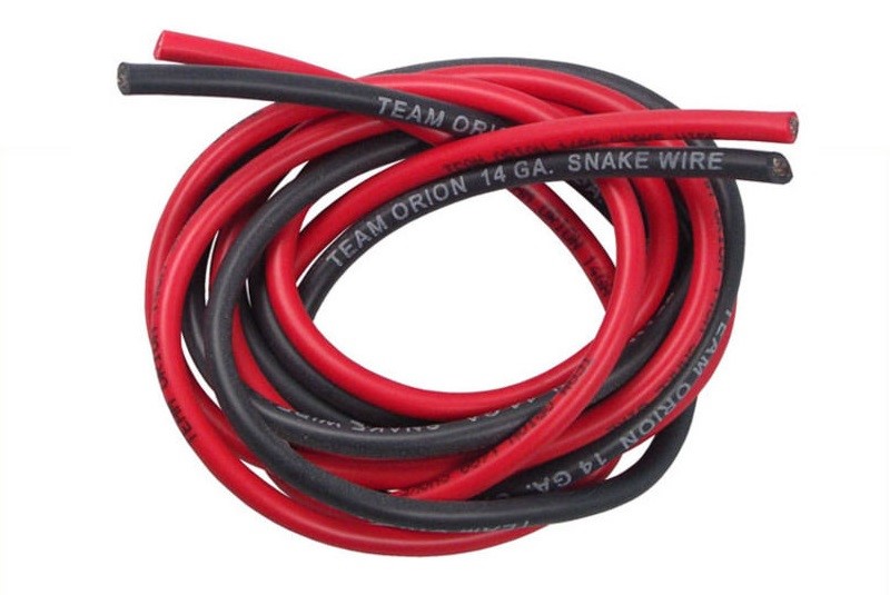 Silicone Wire 14AWG black/red