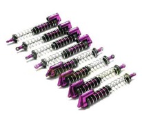 Амортизаторы усиленные (фиолет) MSR8 (8шт) для HPI Savage-X, 21 & 25 (L=165мм)