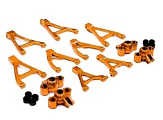 Комплект алюм. рычагов и кулаков (оранжевый) для Traxxas 1/16 Slash VXL и Rally