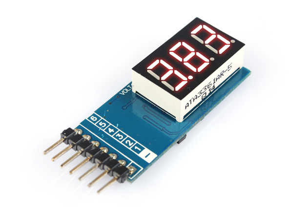 Индикатор напряжения для 6S Lixx аккумуляторов  [ Voltage meter for 6 cells lithium battery ]
