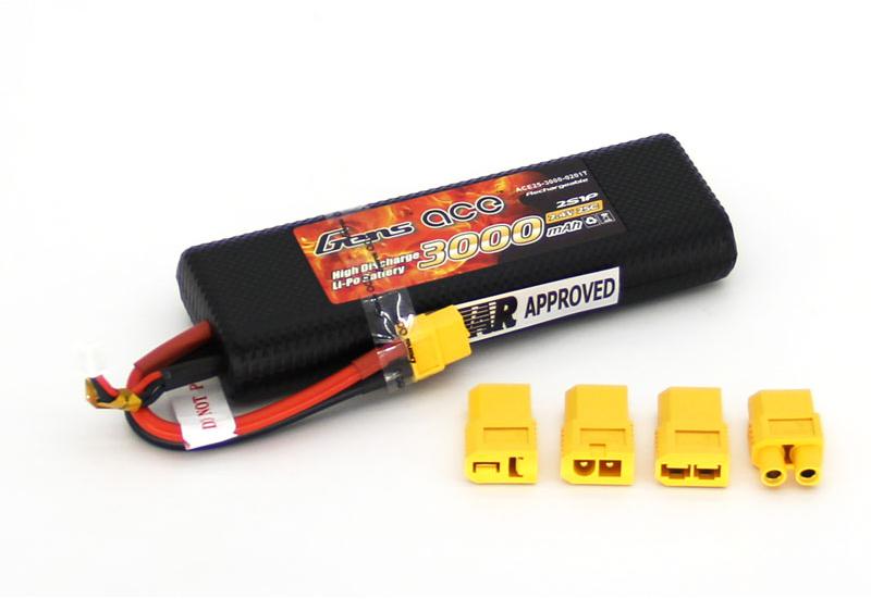  Li-Po - 7.4 3000 25C (2S,  )  [ Li-Po 7.4 3000mAh 25C (2S, Allplugs) ]