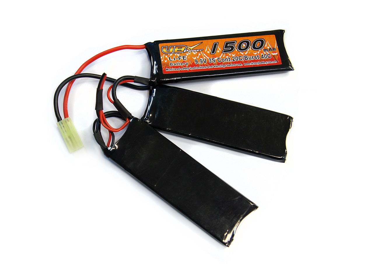 Аккумулятор LiFe 1500mAh 20C 9.9V (3-х лепестковый) страйкбол