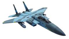 Модель самолета FreeWing F15 PNP (серый камуфляж) размах 710 мм