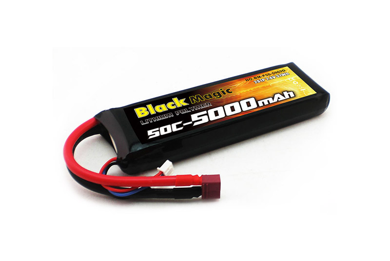     Black Magic LiPo 7,4V(2S) 5000mAh 50C Deans plug