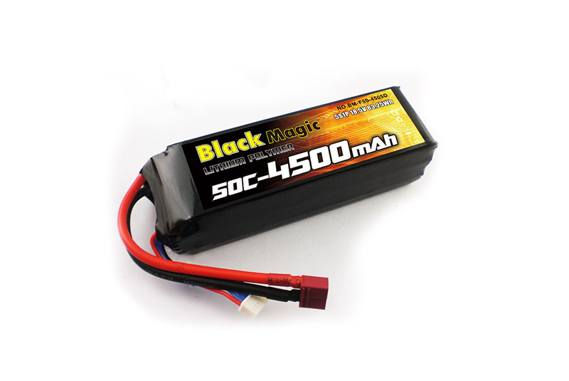 Аккумулятор для радиоуправляемых моделей Black Magic LiPo 18,5V(5S) 4500mAh 50C Deans plug