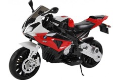 Детский электромобиль мотоцикл BMW S1000PR на аккумуляторе 12V цвет красный Jiajia JT528-red