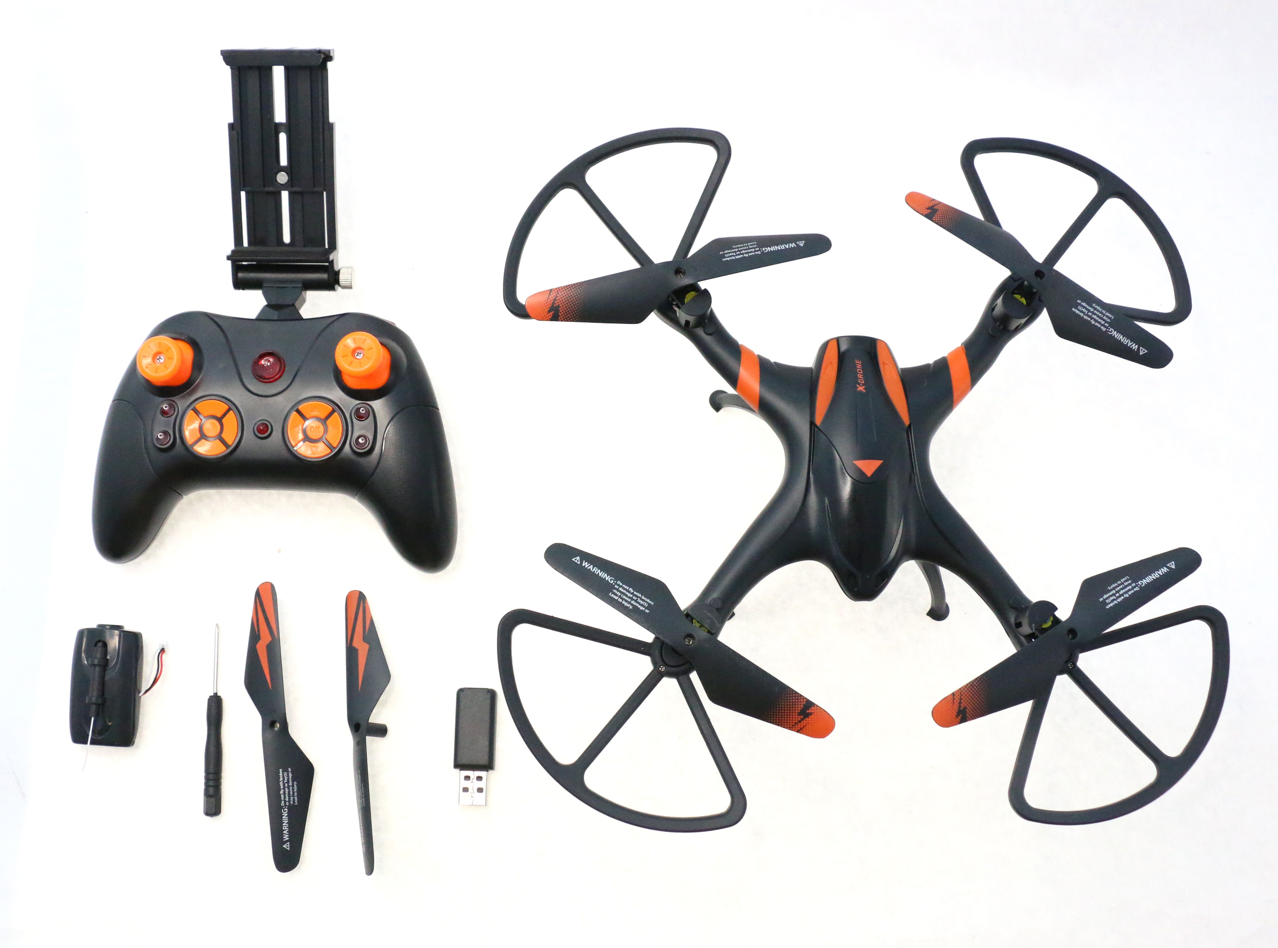 Квадрокоптер - X-Drone (Передача видео WiFi 720р, удержание высоты - барометр)