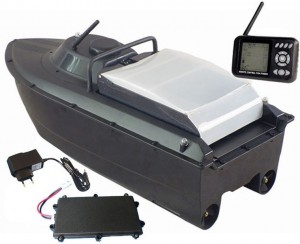 радиоуправляемый катер для рыбалки jabo- 2bs с эхолотом