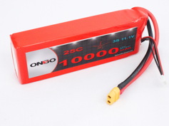 Аккумулятор ONBO 10000mAh 3S 25C Lipo Pack