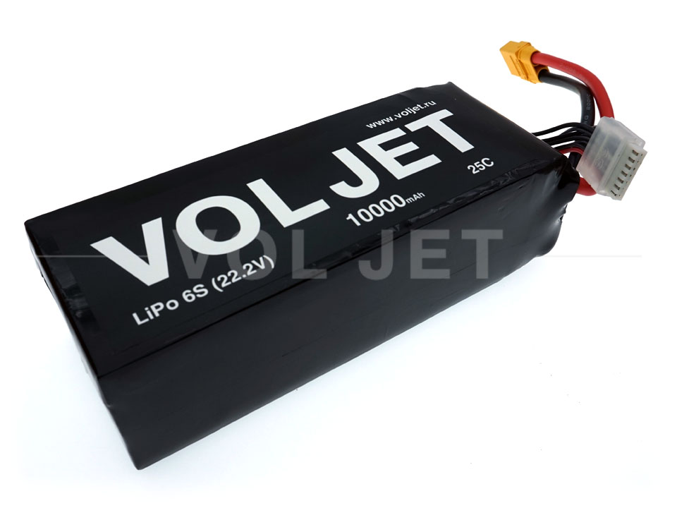 Li-Po аккумулятор VolJet 6S 10000мАч 22,2В 25C
