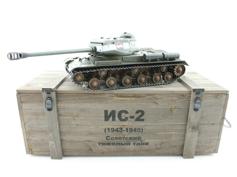 Радиоуправляемый танк Taigen ИС-2 (1944, СССР, зеленый) 1:16 2.4GHz деревянная коробка