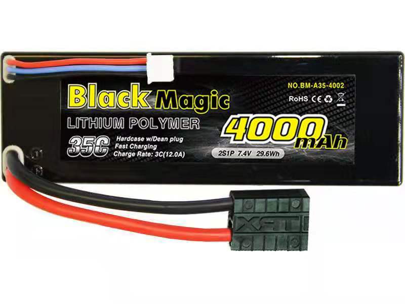 Black Magic 35C/4000mah/7.4V,2S1P (hardcase w/Traxxas Plug) BM-A35-4002