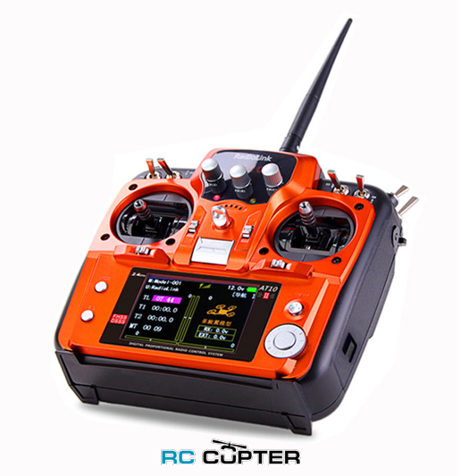 Аппаратура Radiolink AT10II (авиа, 12 каналов) с приемником R12DS и внешним модулем телеметрии (напряжение)