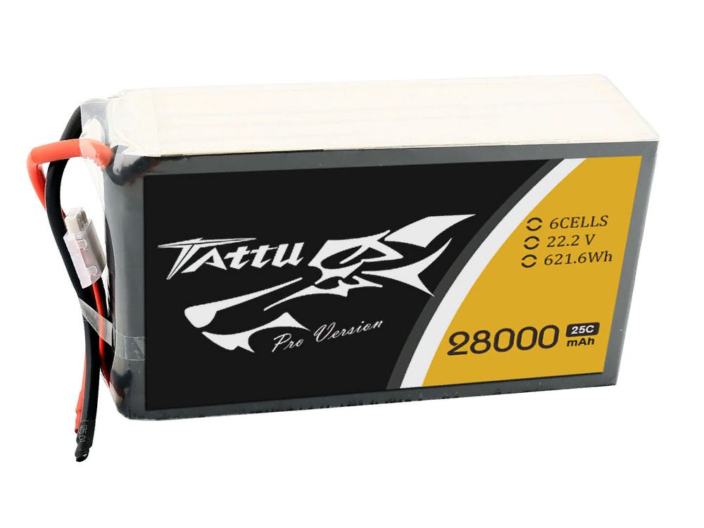 TATTU 28000mAh 22.2V 25C 6S1P with AS150&XT150 plug