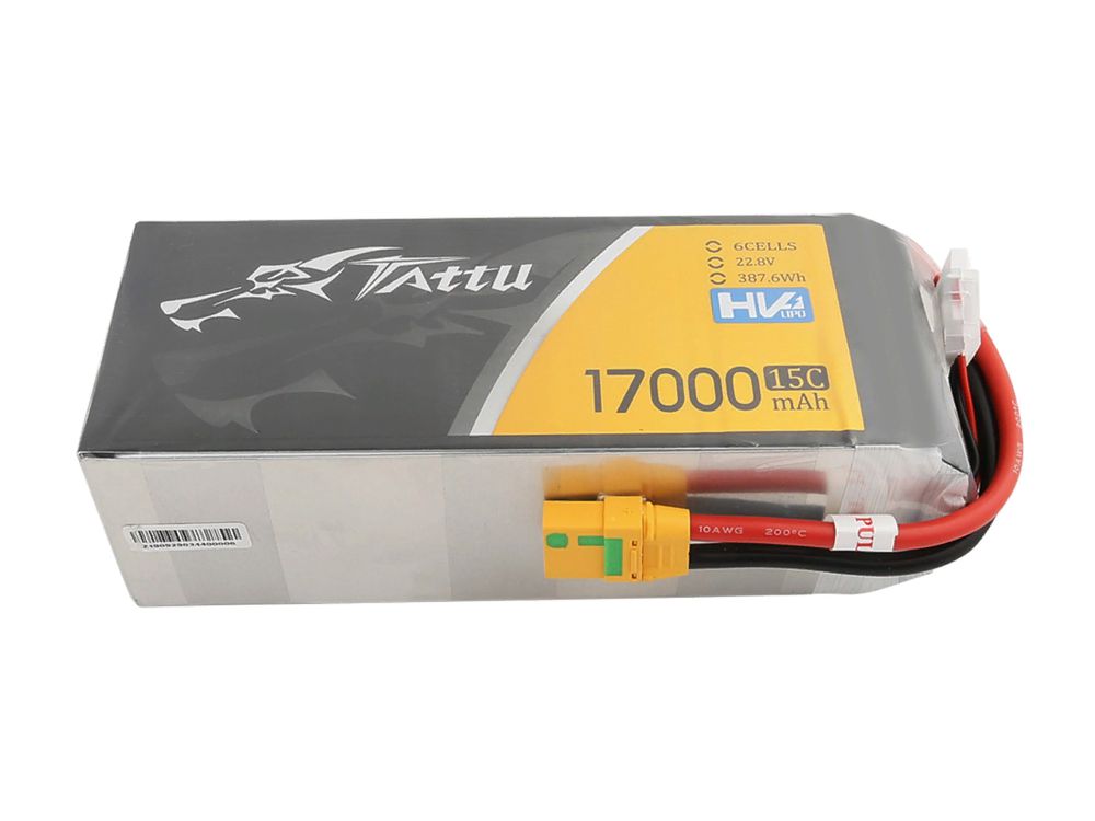 Аккумулятор LiPo TATTU 17000mAh 22.8V 15C 6S1P with XT90-S High Voltage