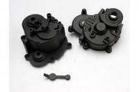 Gearbox halves (front & rear)/ rubber access plug/ shift detent ball/ spring/ 4mm GS/ shift shaft se