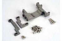 Engine mount, 2 piece, aluminum (w/ screws) (N. Stampede)