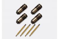 Bodies, GTR shock (hard-anodized, Teflon-coated aluminum) (4), with TiN shafts (4) (bodies and shaft