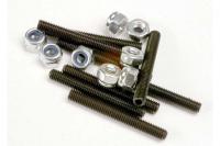 Set (grub) screws, 3x25mm (8)/ 3mm nylon locknuts (8)