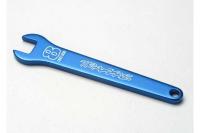 Flat wrench, 8mm (blue-anodized aluminum)