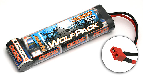 Аккумулятор силовой WolfPack 8.4В 3000мАч (Разъем T-PLUG)