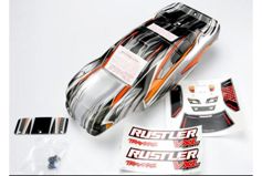 Body, Rustler VXL, ProGraphix (replacement for the painted body. Graphics are printed, requires pain