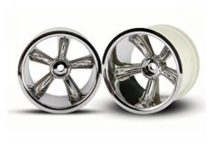 TRX Pro-Star chrome wheels (2) (rear) (for 2.2&#34; tires)