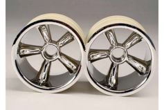 TRX Pro-Star chrome wheels (2) (front) (for 2.2&#34; tires)