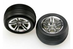 Tires & wheels, assembled, glued (2.8&#34;) (Jato Twin-Spoke wheels, Alias ribbed tires, foam insert
