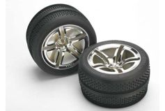 Tires & wheels, assembled, glued (Jato Twin-Spoke wheels, Victory tires, foam inserts) (nitro front)