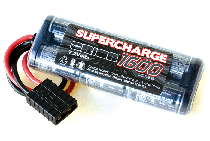 Supercharge 1600 Stick Pack 7,2V NiMH w/TRX Plug 16 AWG (Slash & E-Revo 1/16)-