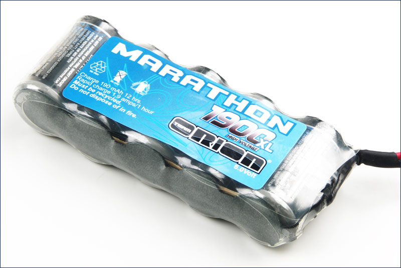Marathon XL 1900 Receiver Pack Standard NiMH (6.0V)  w/RTR/Bec Plug 20 AWG-Ni-Mh аккумулятор Team Orion Marathon XL Stick 1900