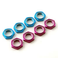 Гайки колес 1/8 - FASTRAX 17mm X 1.0 BLUE NYLOC-WHEEL NUTS (4шт)