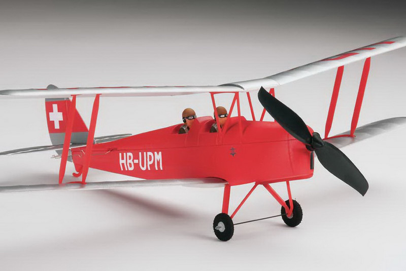 Модель самолёта FlyZone MICRO TIGER MOTH BIPLANE (электро / бесколлекторная система / аппаратура 2.4GHz / готовый комплект)