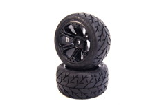 Velocity 2.8 Tires mounted on Addict 2.8 Black Wheels, Rear EP