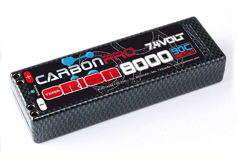 Carbon Pro 8000 90C 7,4V 2S (double tubes)