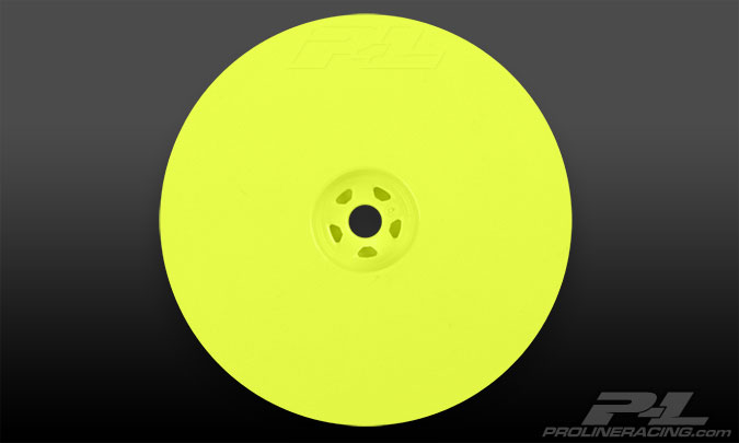 "  1/10 - Velocity 2.2"" Hex Rear Yellow (2) for 22, RB5 and B4.1 with 12mm hex"